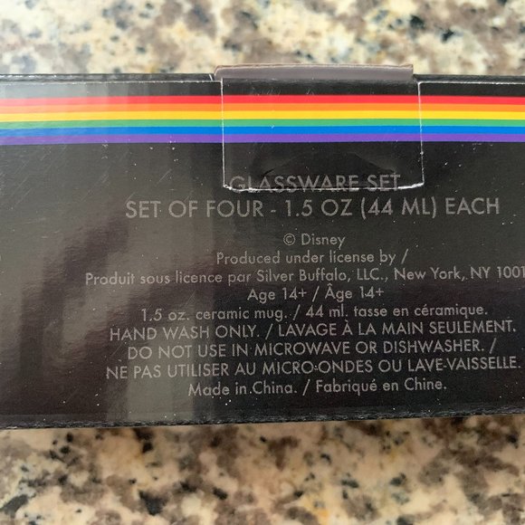 New Disney Set of 4 Shot Glasses Ursula PrideMonth - Picture 3 of 3